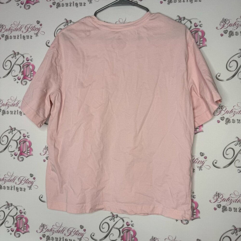 Bingo tshirt wild as the flowers neon light pink floral graphic baggy tshirt - Picture 3 of 9